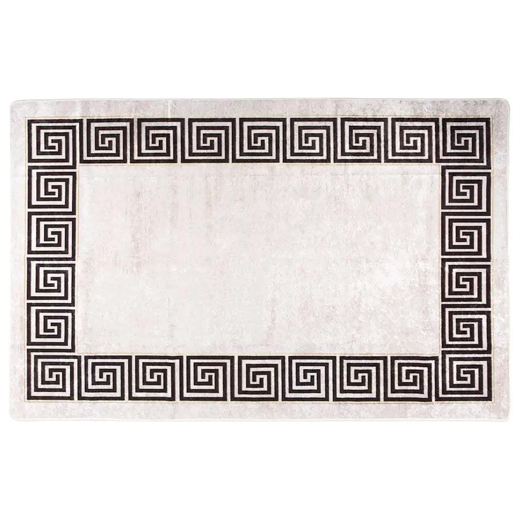 Tappeto Lavabile 160x230 cm Beige Chiaro Antiscivolo cod mxl 61829