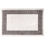 Tappeto Lavabile 160x230 cm Beige Chiaro Antiscivolo cod mxl 61829