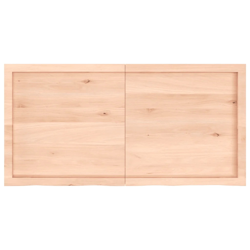 Piano Bagno 120x60x(2-6) cm in Legno Massello Non Trattato 3156048