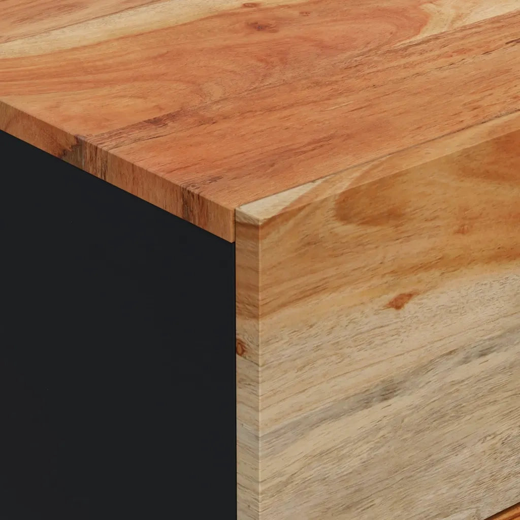 Credenza con 3 Cassetti-Buffet-Armadio da cucina 40x33,5x75 cm Legno Massello di Acacia