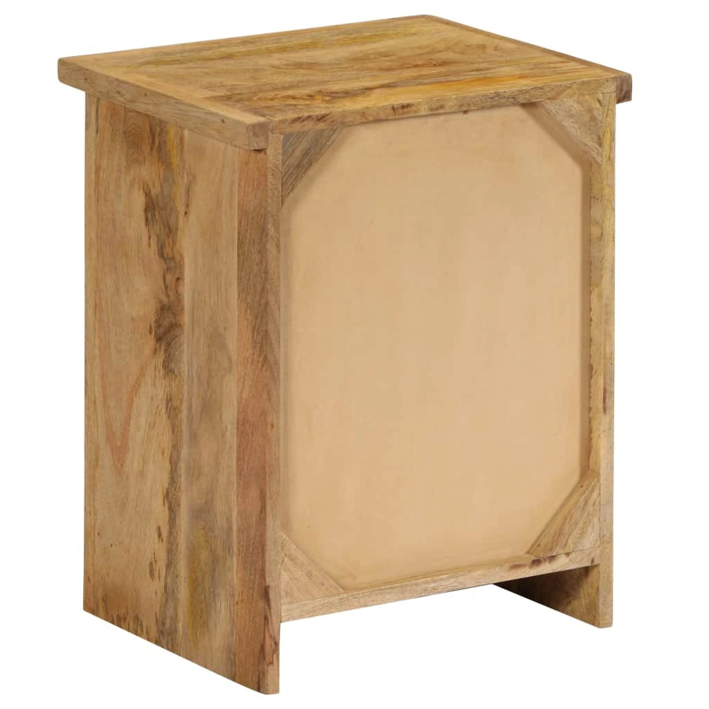 Comodino cassettiera armadio mobili camera da letto in legno massello di mango 40 x 30 x 50 cm 1402082