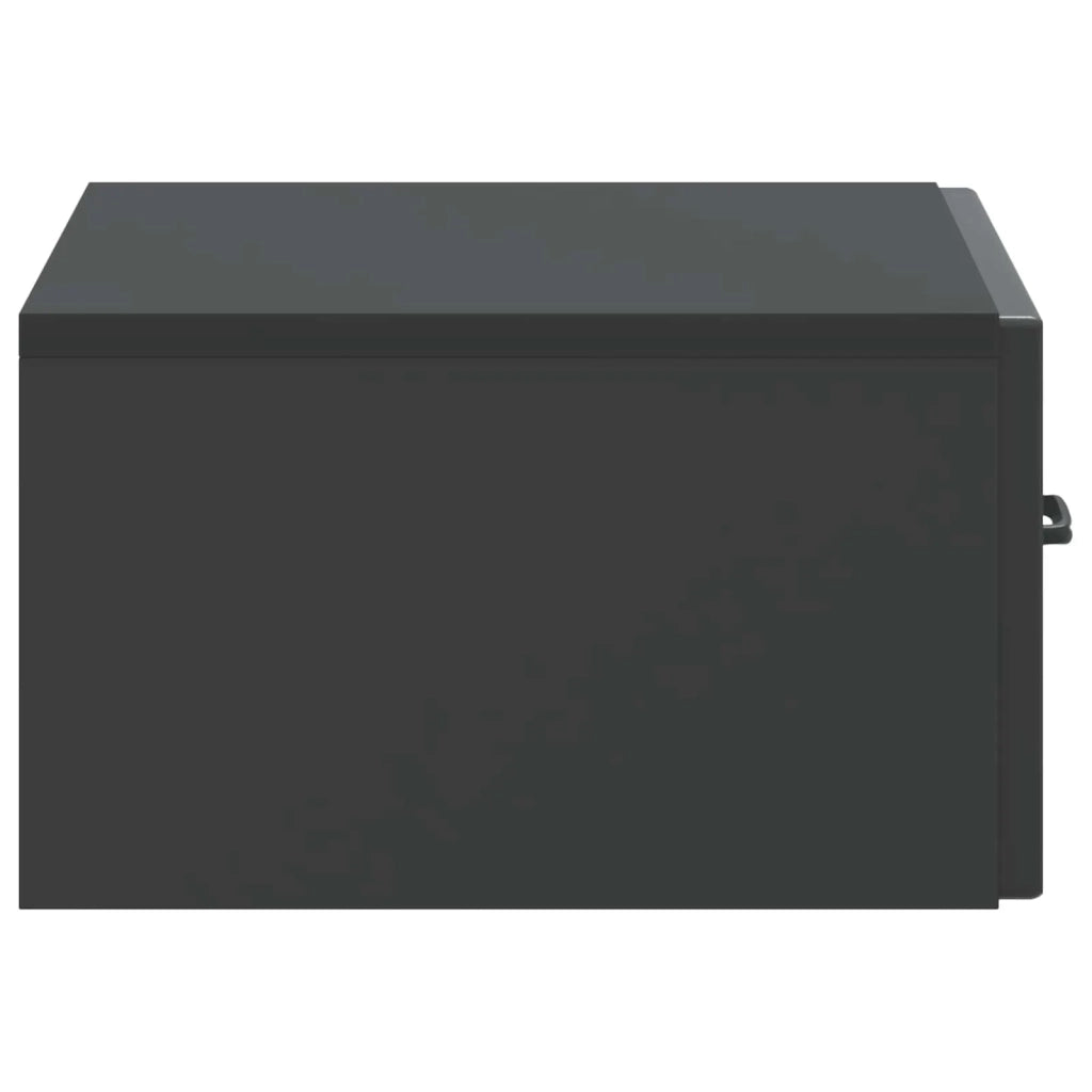 Mobiletto da notte a muro 2 pcs Nero 49 x 34,5 x 20 cm 899298