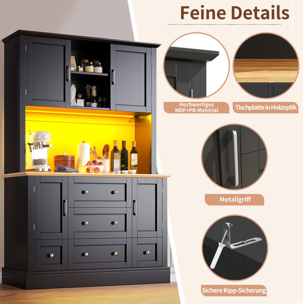Mobile alto con LED controllabile via app 115×40×180 cm