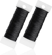Filamento di cucito, 0,35 mm x 100 m, nero, filamento per cucito, filamento per decorazioni, filamento per legature, filamento per fiori, filamento per modellismo, filamenti per creare gioielli, lavori di cucito
