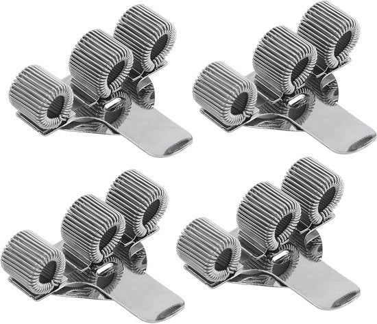 Organizzatore per Pennarelli 4 in 1 - Pennarelliere in Metallo - Pennarelliere con Chiusura a Clip - Organizzatore per Ufficio/Casa - Materiale Duraturo - Leggero e Portatile