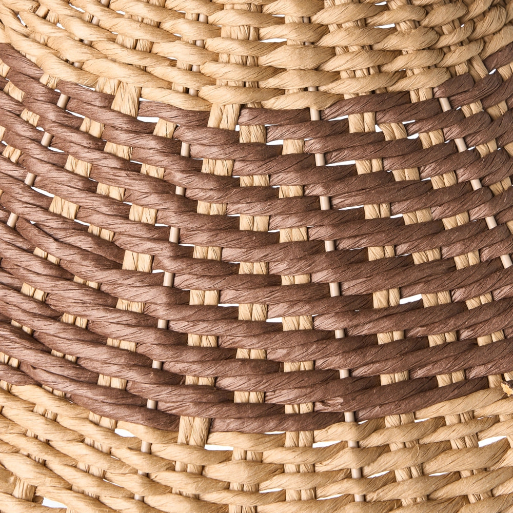 Lampada a sospensione Corda di carta naturale Plafoniera con paralume intrecciato Sala da pranzo Soggiorno Stile Boho
