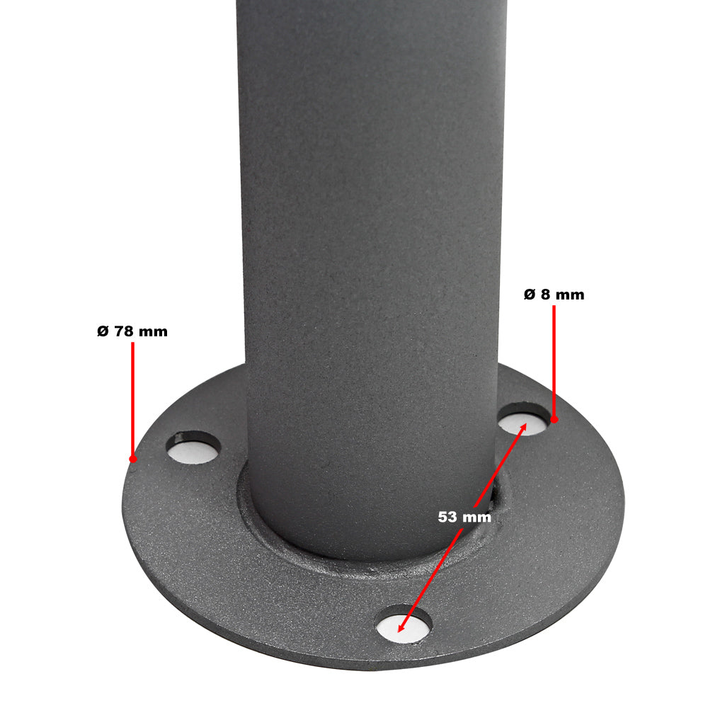 Set Cassetta postale V18 e Telaio di supporto per montaggio a terra, antracite