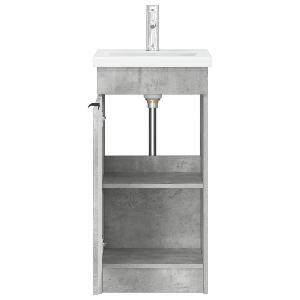 Mobile da bagno con lavabo Grigio Cemento 42 x 40 x 84,5 cm 890087