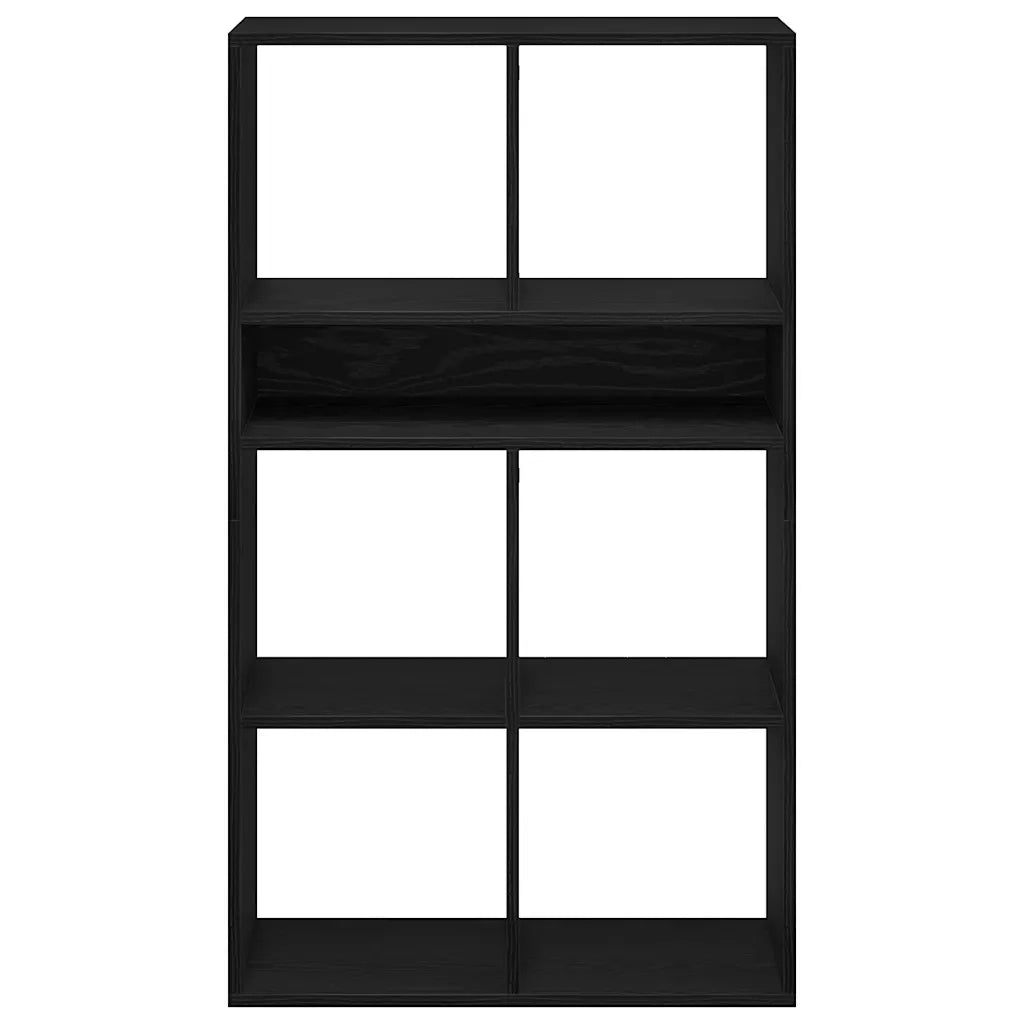 Libreria Nera 66x31x112 cm in Legno Multistrato