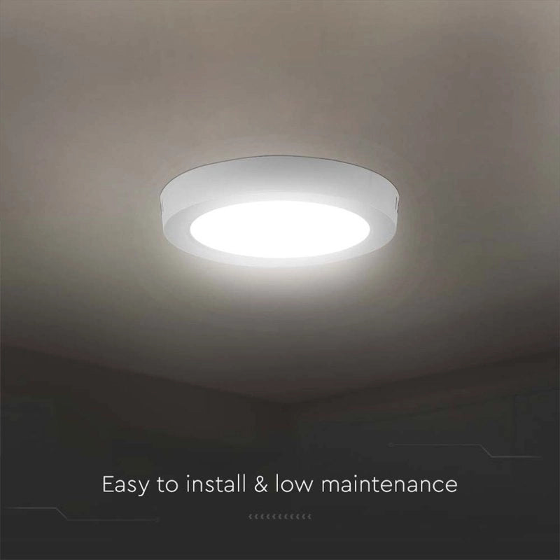 Plafoniera Pannello Led Slim Montaggio a Plafone Rotondo 18W 1980LM 3000K SKU-7876