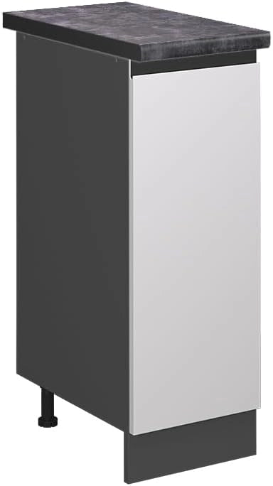 Pannello frontale R-Line, Quercia dorata, 60 cm, PL Antracite, per la libera combinazione all'interno di sistemi cucina modulari