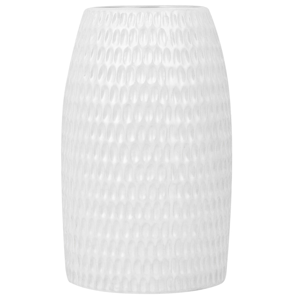 Vaso da Tavolo Decorativo gres porcellanato Bianca 25 cm stile moderno boho esterno interno
