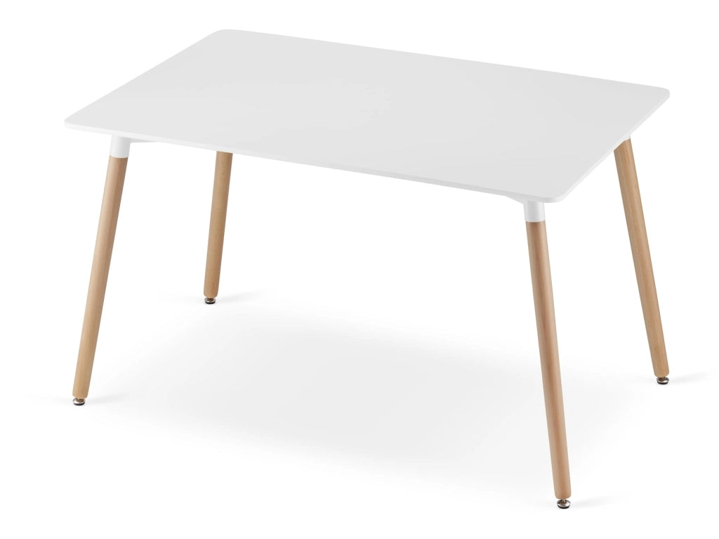 Tavolo da pranzo moderno bianco VALORA YURO 120 cm x 80 cm