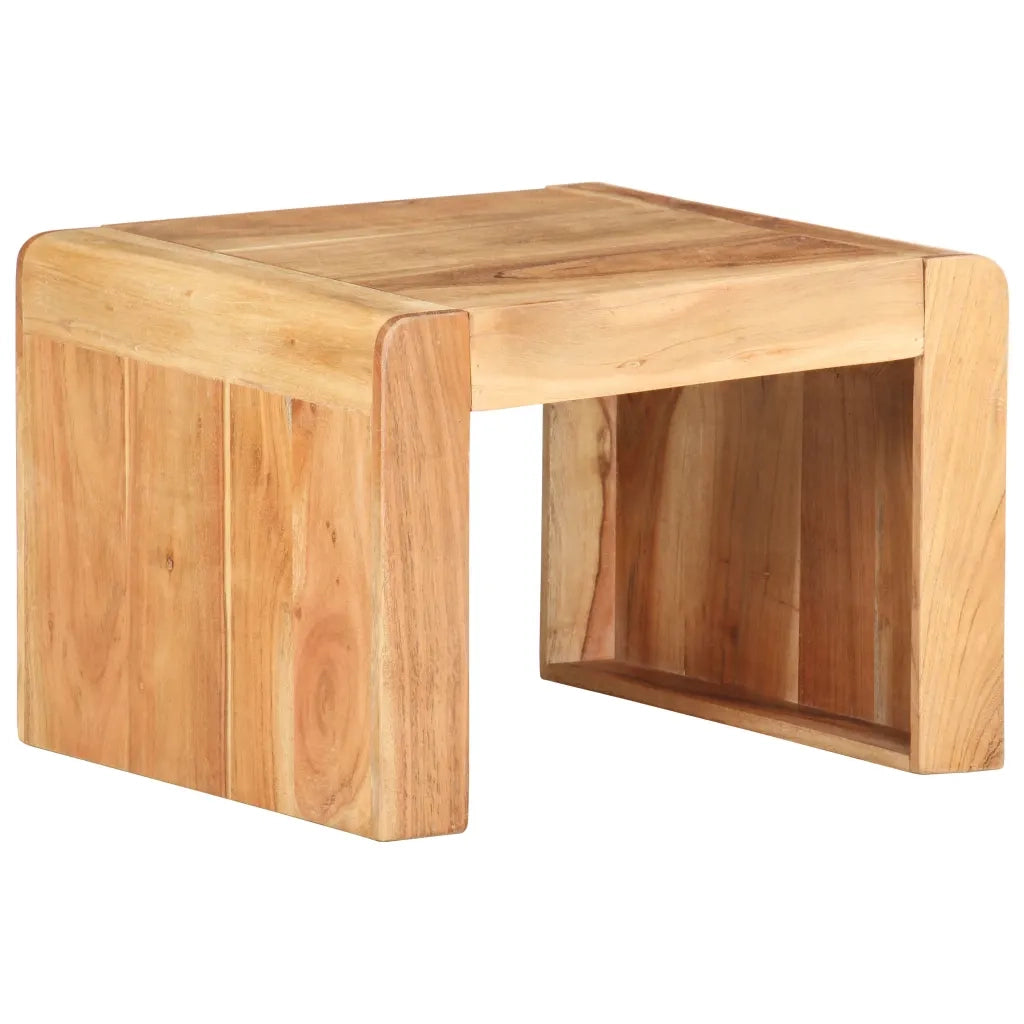 Tavolino Laterale 40x40x30 cm in Legno Massello di Acacia cod mxl 11562