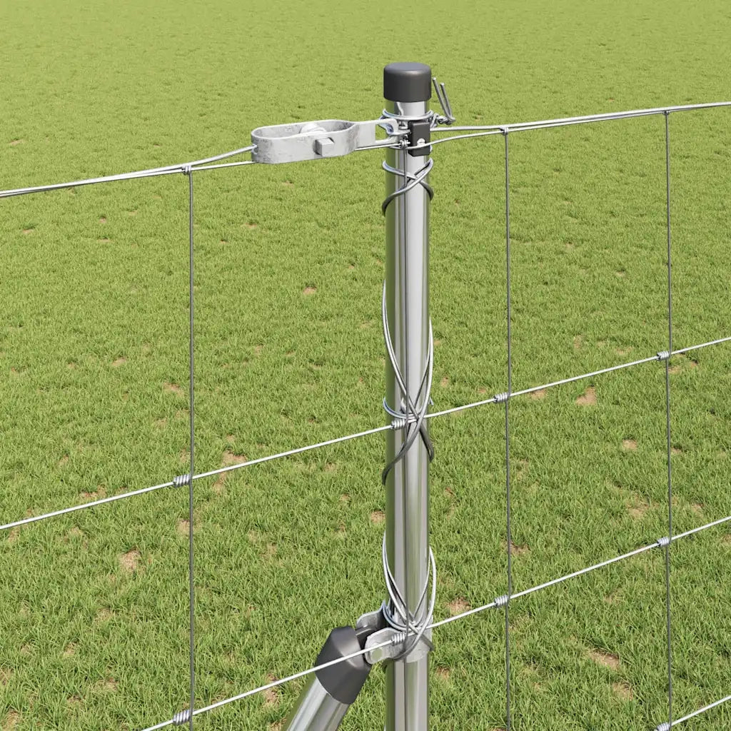 Palo della recinzione Zincato 25 x 1,6 m Acciaio