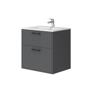 Vicco Set di mobili da bagno Antracite 61 x 61.5 cm con lavabo
