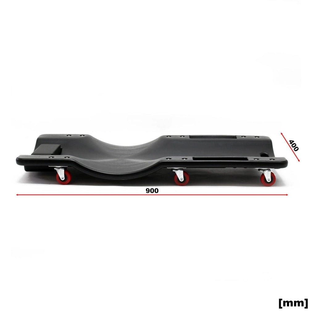 Carrello meccanico ergonomico con ruote per uso in officina 92x41x9,5cm portata max 90kg 16_0000769