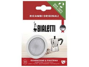 SET GUARNIZIONI MOKINA PZ.1 + 1 FILTRO- - mezza tazza - 6 blister BIALETTI