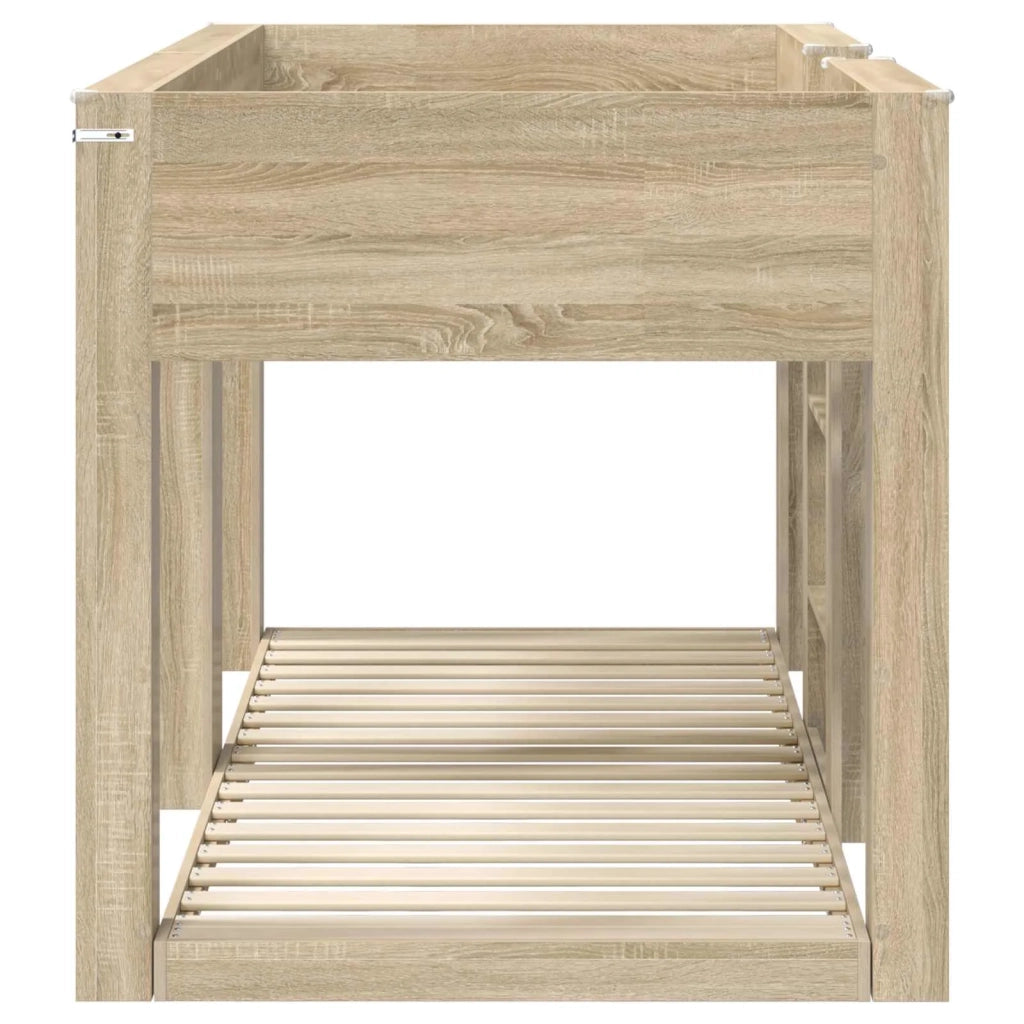 Letto a Castello per Bambini Rovere Sonoma 80 x 200 cm