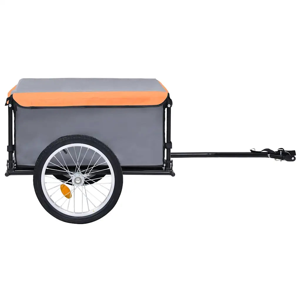 Rimorchio da Bici Grigio e Arancione 65 kg CFW6914970