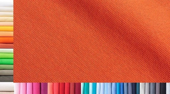 Tessuto XXL per metro | Doppio: 75 cm largo | Singolo: 150 cm largo | Colore: 09 Aragosta | 1 m lungo | 96% cotone, 4% elastan | Jersey | 1buy3 | Prezzo base per metro quadrato: € 10,66