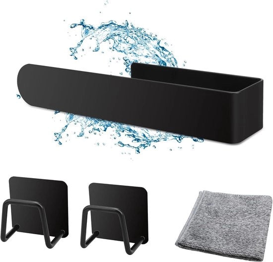 Houder per asciugamani di acciaio inossidabile senza perforazione - con adesivo self-adhesive per organizzazione cucina e bagno