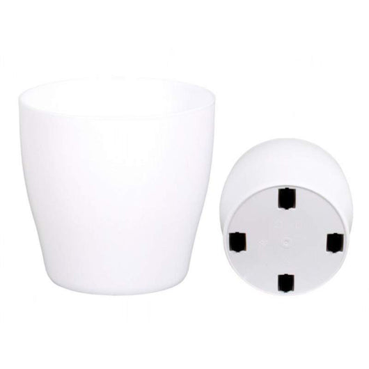 VASO B-LIVING ø 30 cm RUOTE Indoor coprivaso portavaso Moderno Veca VARI COLORI Colore: Bianco