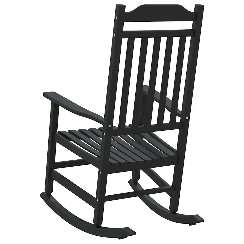 Sedia a dondolo Nero 84 x 65 x 114 cm Resina 42012443