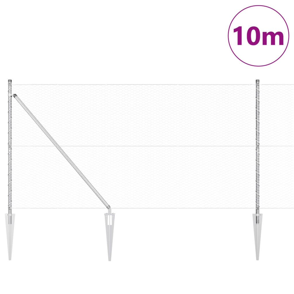 Recinto Esagonale  1,2x10 m Acciaio Galvanizzato