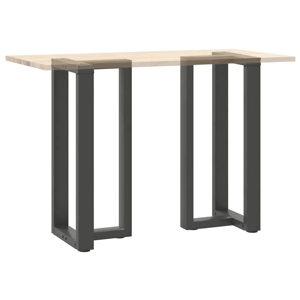 Gambe per tavolo da bar a forma di T 2 pz Antracite 50x35x(90-91) cm Acciaio