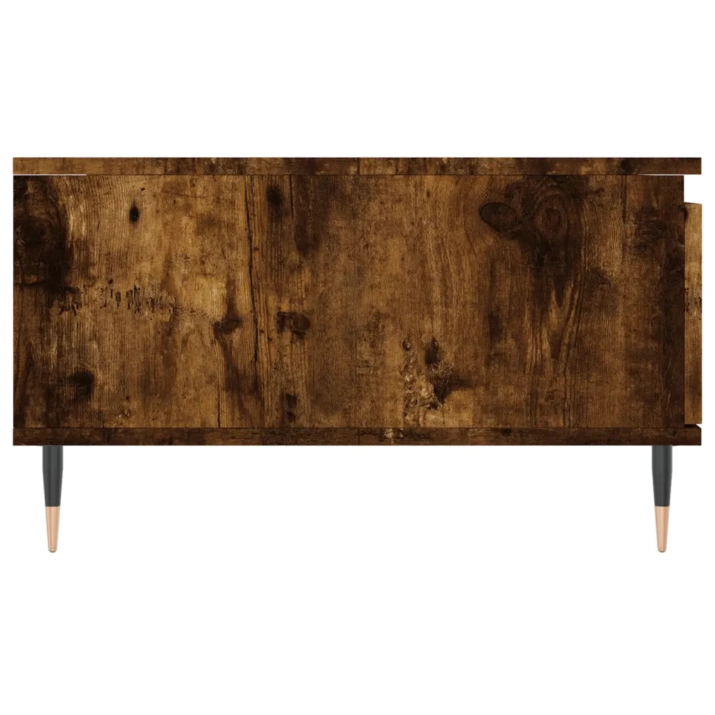 Tavolino da Salotto Rovere Fumo 90x60x35cm in Legno Multistrato 827057
