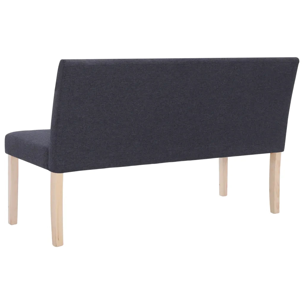 Panca-Sgabello 139,5 cm Grigio Scuro in Poliestere