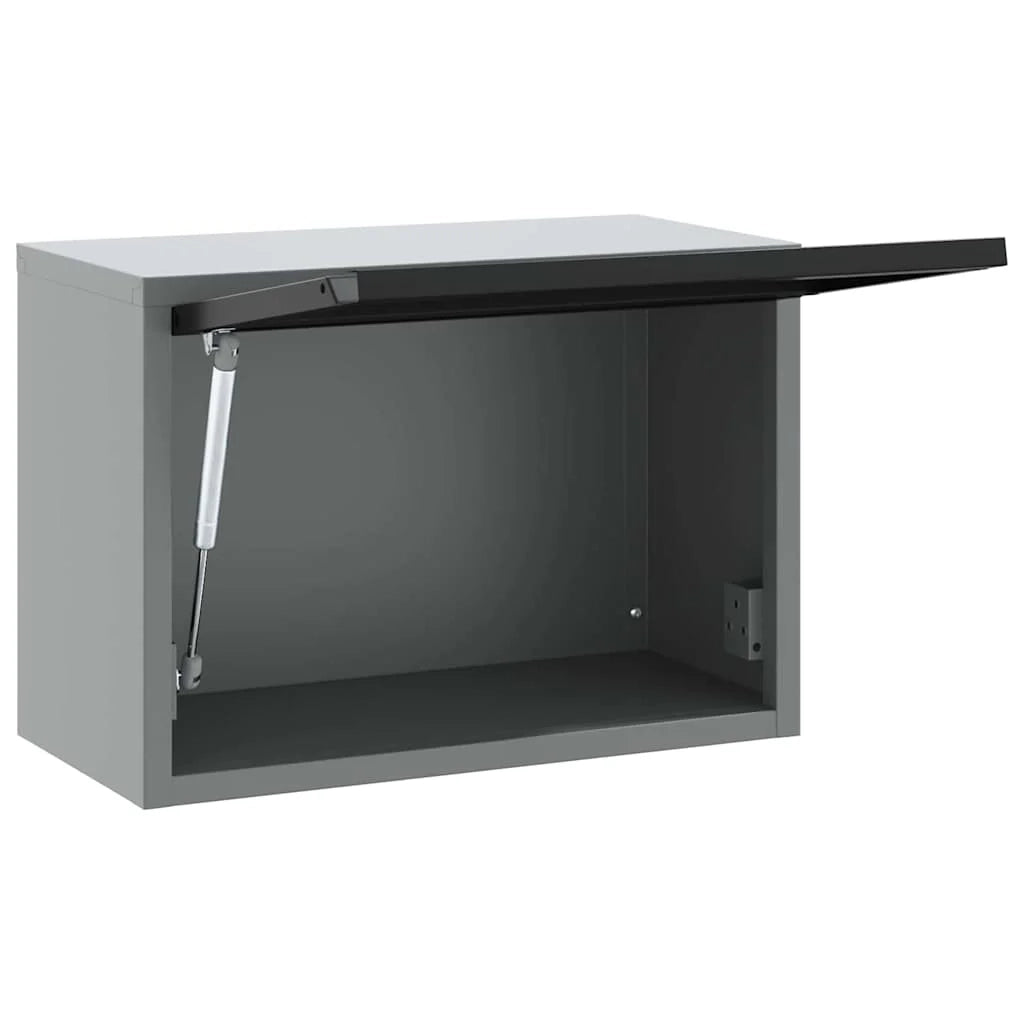 Mobiletto portautensili da interno in acciaio nero 50 x 25 x 35 cm 02_0058034