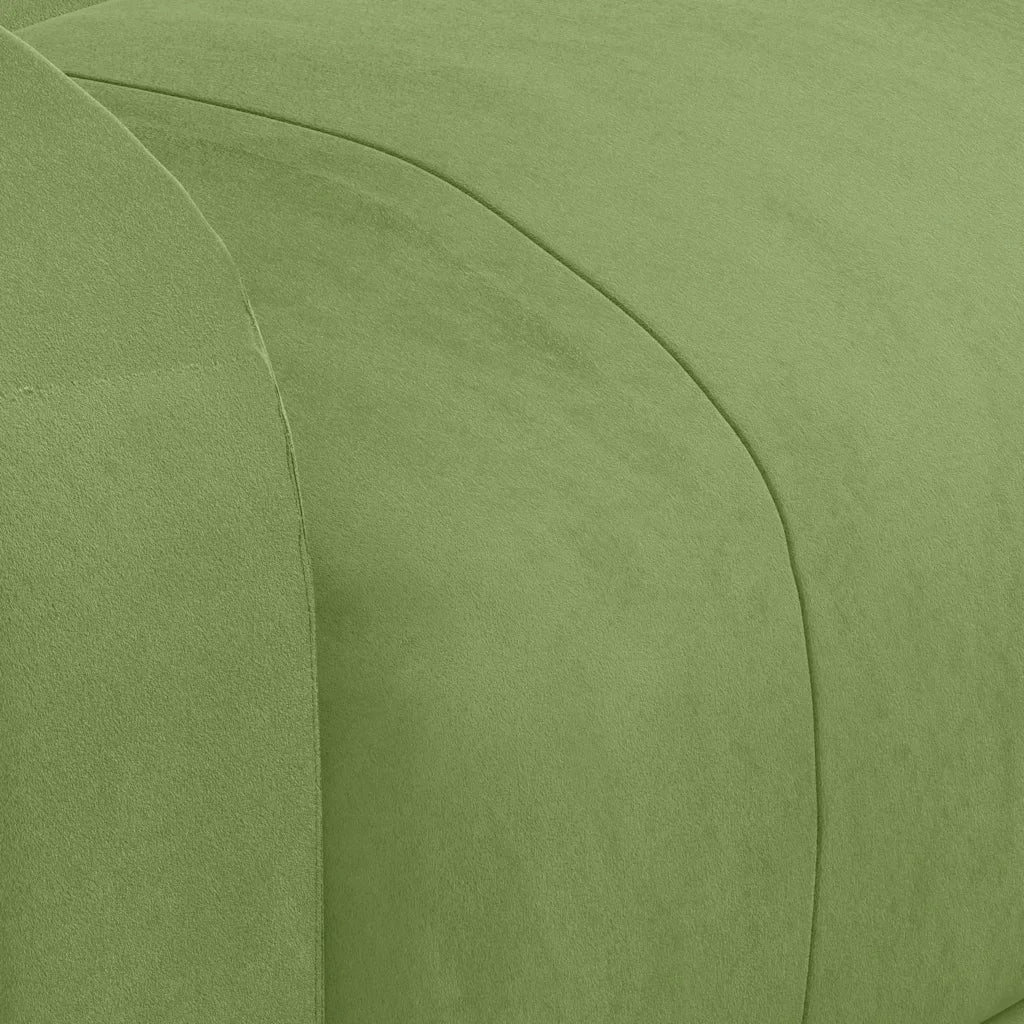 Poltrona Massaggiante Elettrica Verde Chiaro in Velluto 3098407