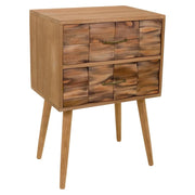 Comodino in legno marrone 50x38x73