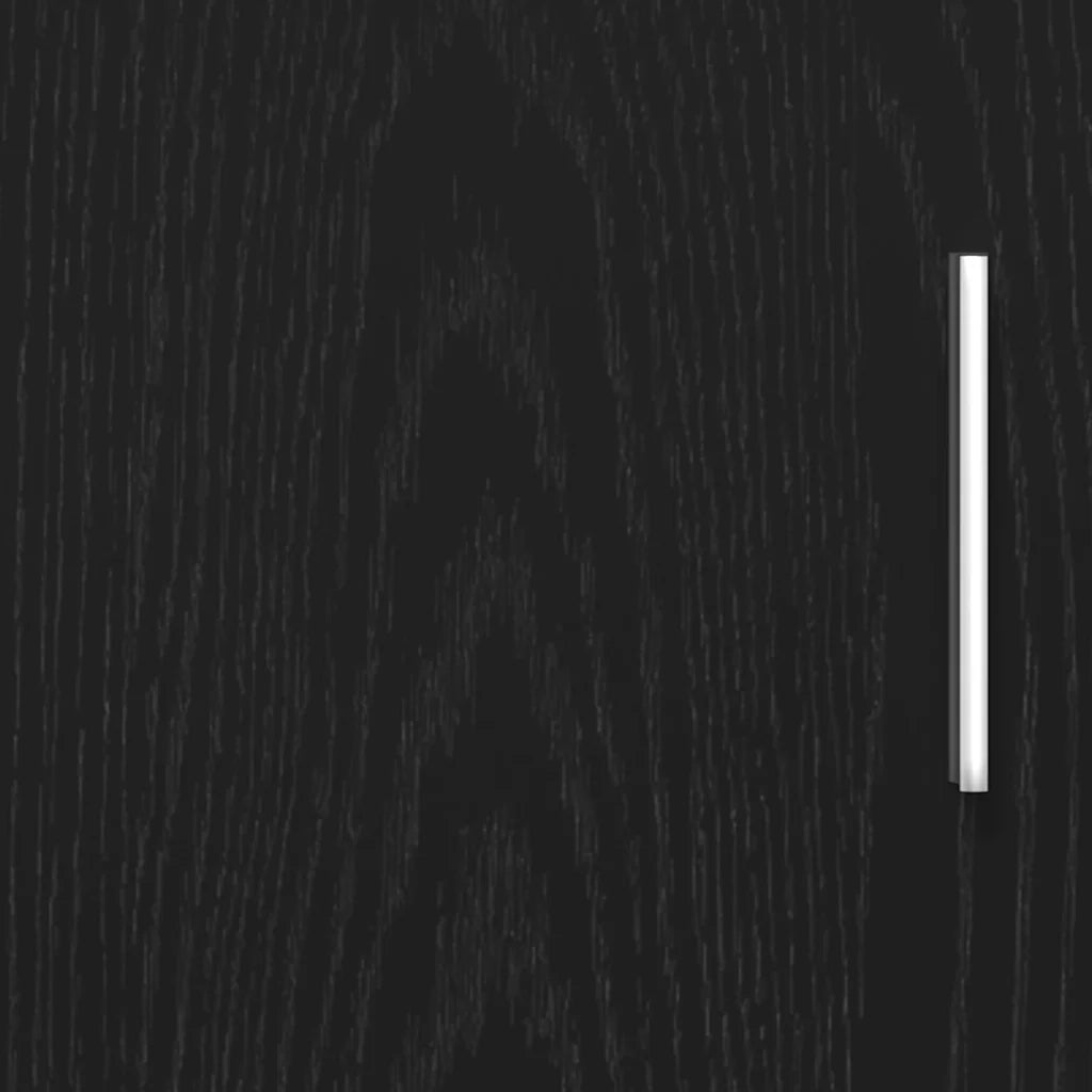 vidaXL Supporto Acquario 121x41x58 cm Legno Multistrato Rovere Nero