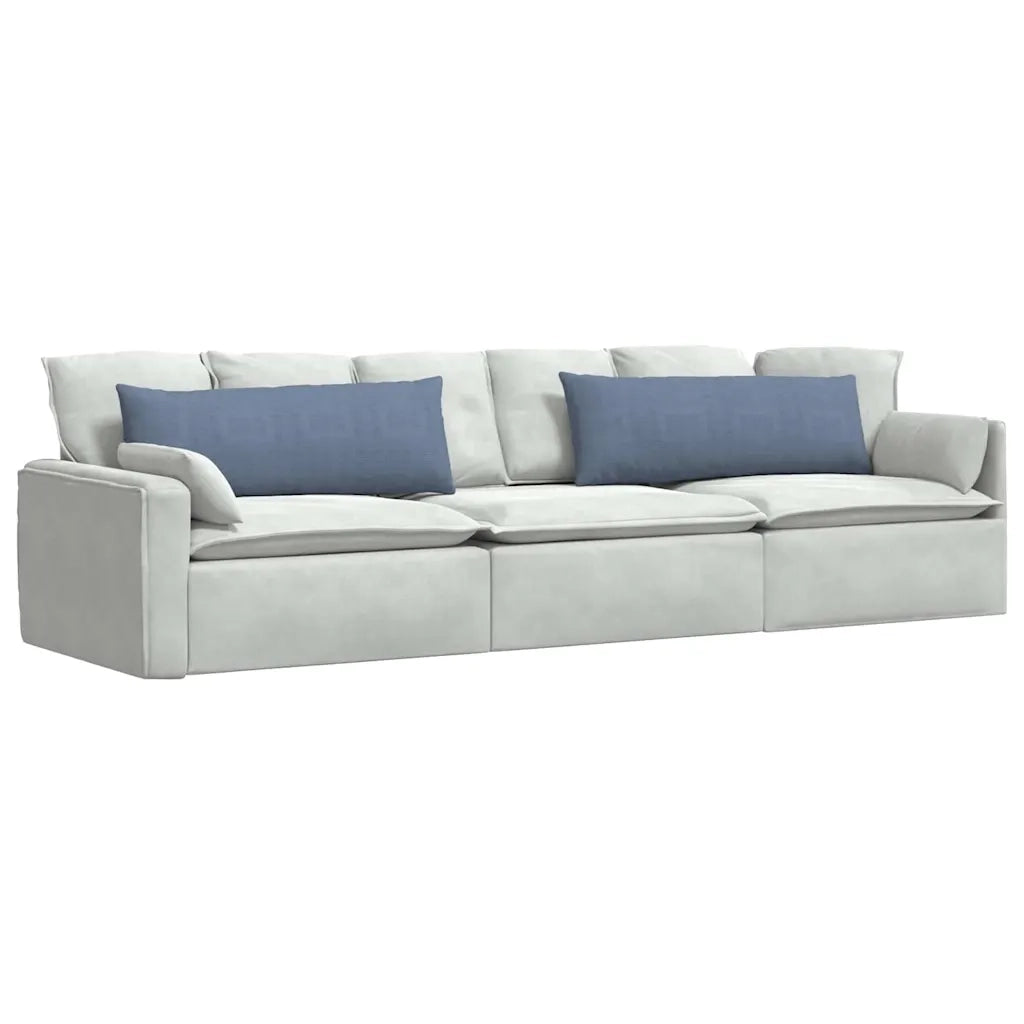 Cuscini da Divano 2 pcs Blu 120 x 40 cm Tessuto in Cords