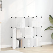 Organizzatore Portaoggetti con 9 Cubi e Ante Trasparenti in PP cod mxl 43185