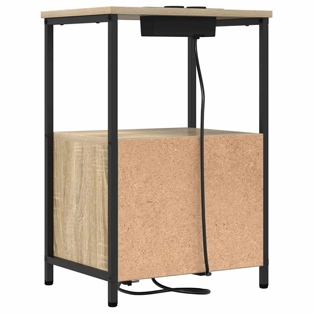 Comodino | Armadio da Notte | Mobiletto da notte con cassetto Rovere Sonoma 40 x 31 x 60 cm
