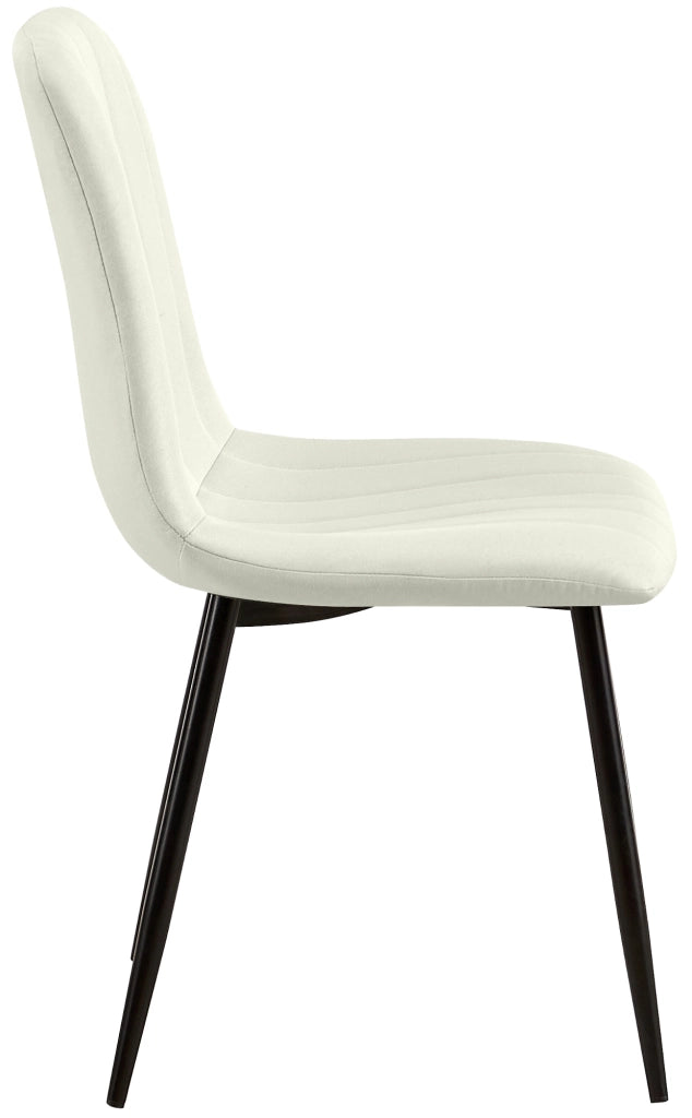 Set di 4 sedie Dijon crema,Tessuto