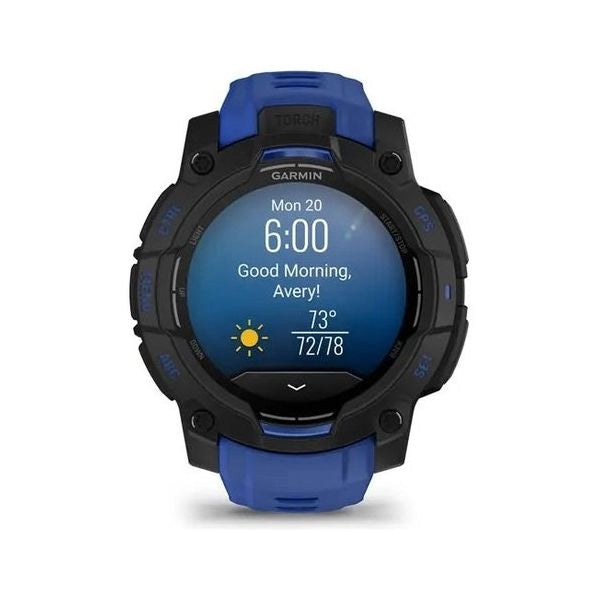 Smartwatch garmin 010 02936 03 instinct 3 black e bolt blue