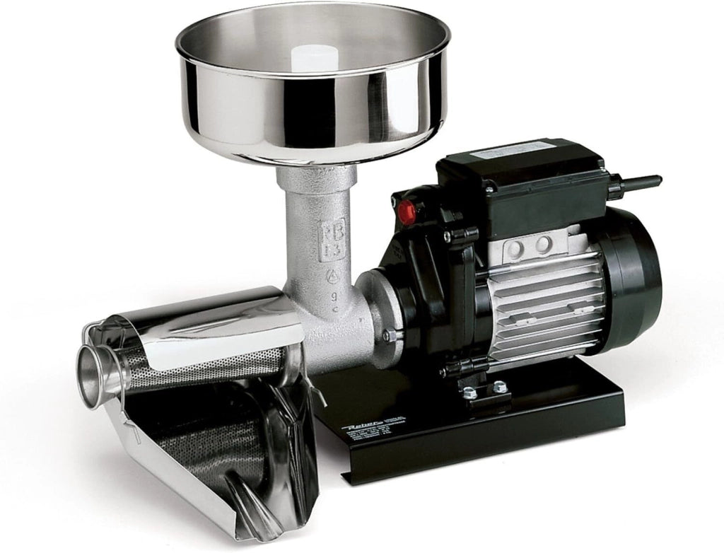 Reber 9008N N.3 Spremipomodoro Passapomodoro Elettrico Potenza 400 W Produzione 70-140 Kg-h Inox-Nero