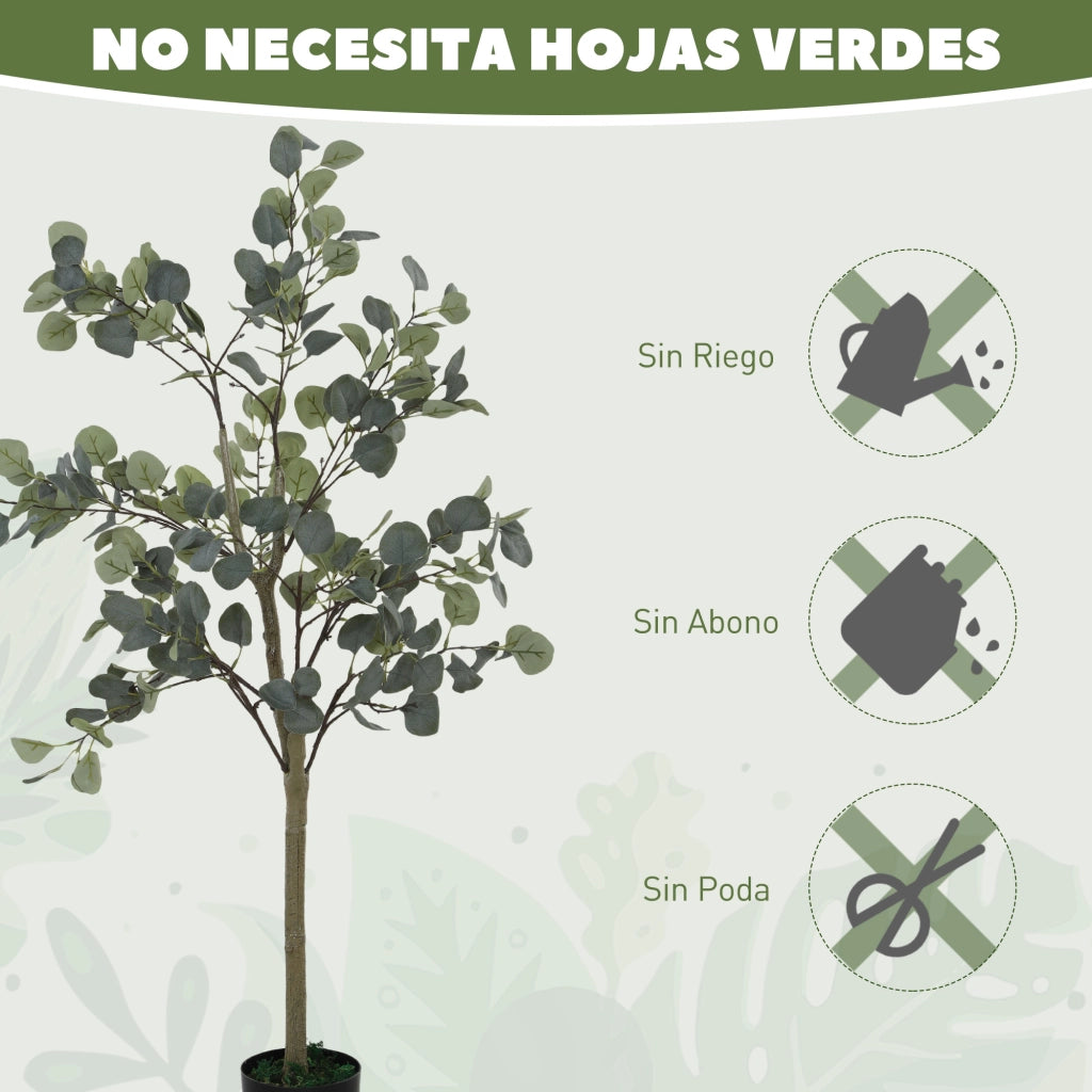 Pianta Artificiale Eucalipto ¨C Xylo ¨C 150 cm con 230 Foglie Verde