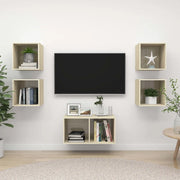 Set Mobili TV 5 pz Rovere Sonoma in Legno Multistrato 3079604