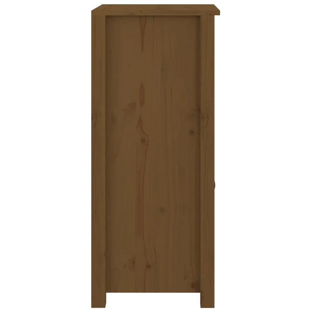Credenza Marrone Ambrato 40x35x80 cm in Legno Massello di Pino 813760