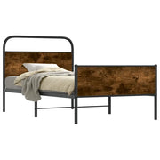 Letto singolo | Letto per adulti | Giroletto senza Materasso Rovere Sonoma 100x200cm in Truciolato