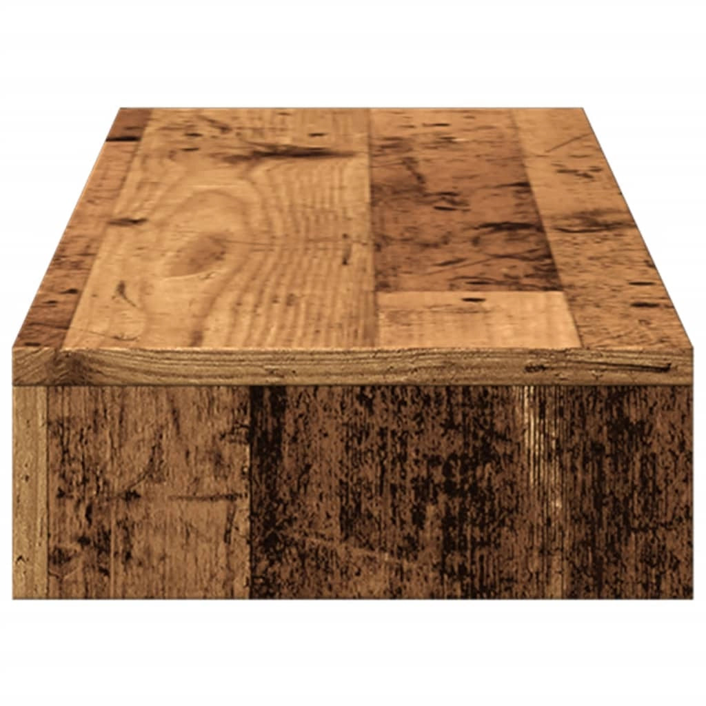 Supporto per monitor mobile da scrivania legno vecchio 100 x 27 x 10 cm legno ingegnerizzato marrone 02_0045004