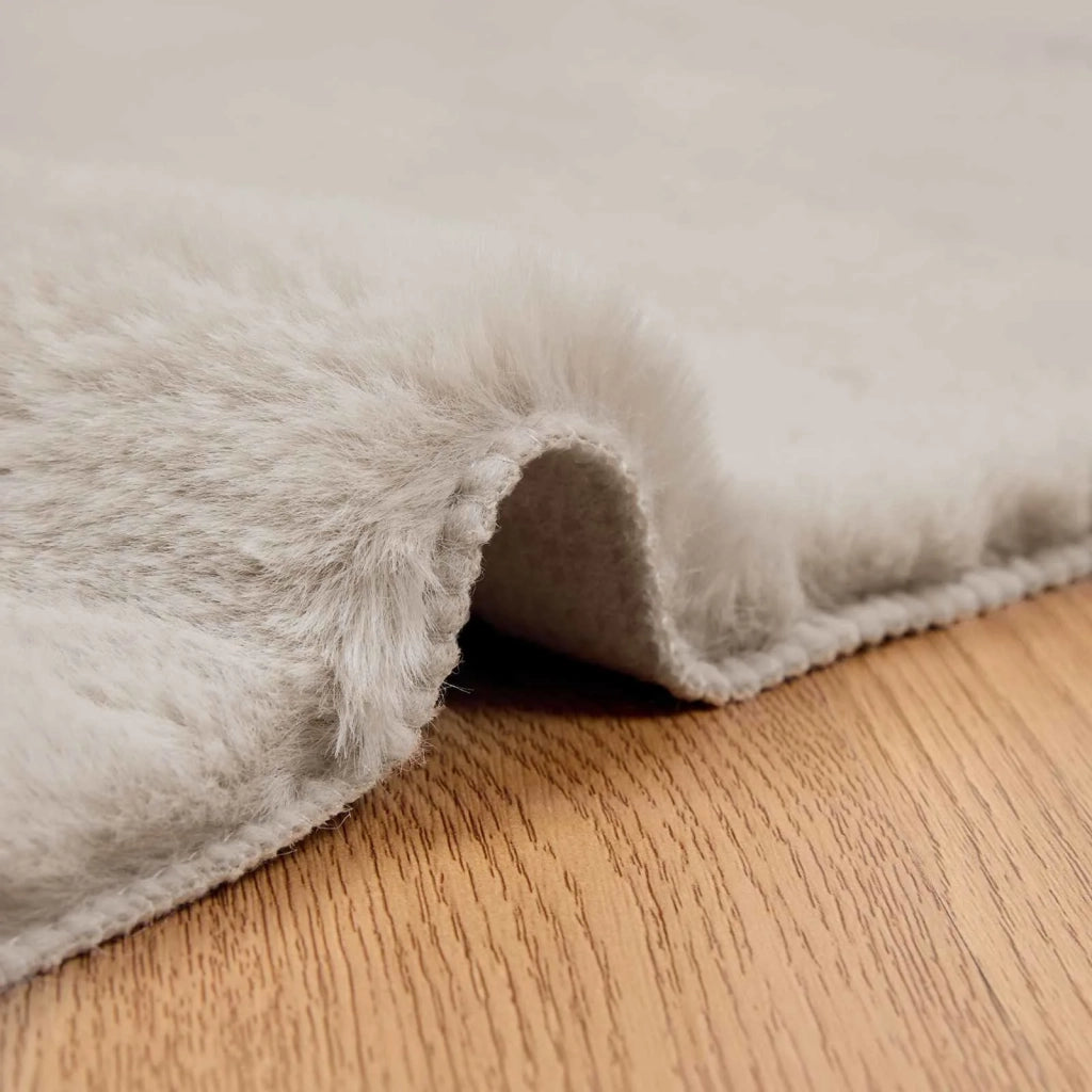 Tappeto antiscivolo in sintetica di coniglio OLITE Beige 42021642