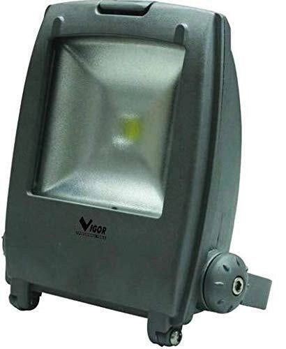 Vigor Proiettore Led Star Grigio Luce Naturale 10W- 950lm