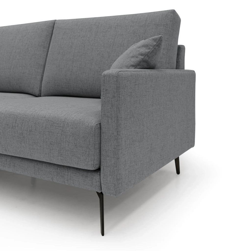Saturno Divano moderno in tessuto morbido impermeabile T03 160 cm grigio